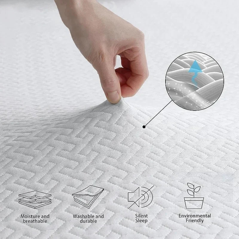 3 Inch Memory Foam Mattress Topper, Soft & Breathable