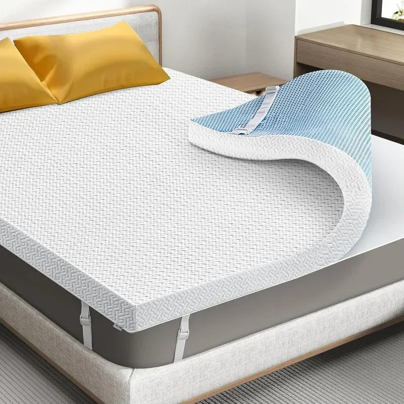 3 Inch Memory Foam Mattress Topper, Soft & Breathable